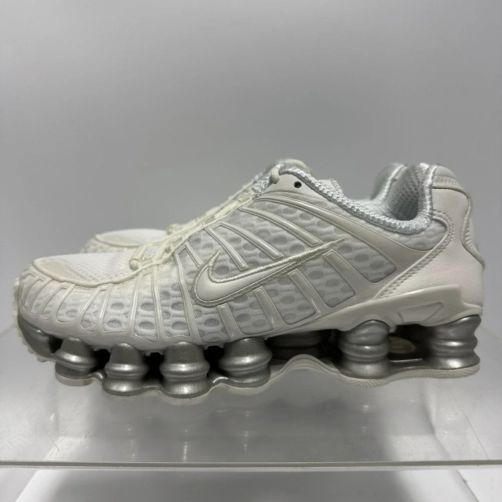 Brand New Nike Shox TL Sail White Silver AR3566-103 Shoes Women's Size 7.5